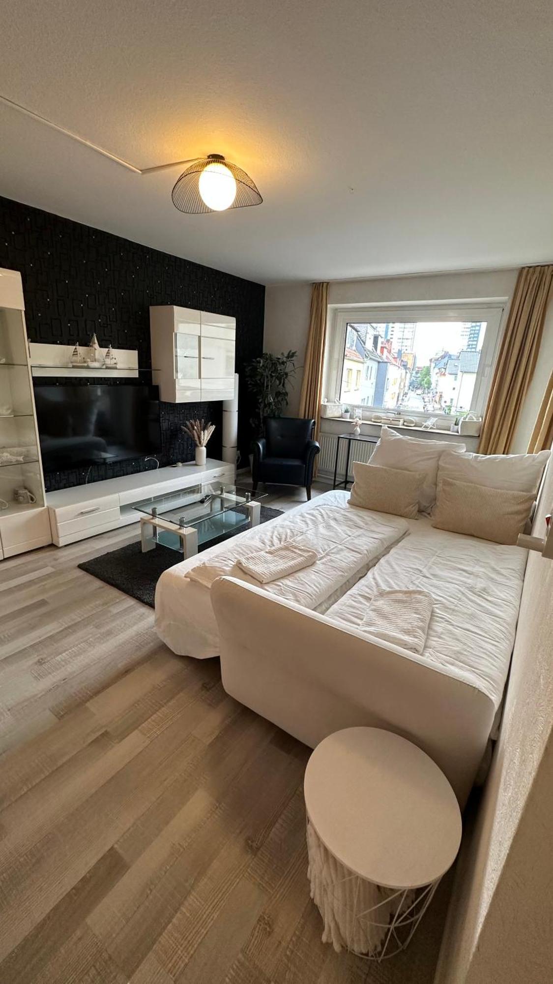 Fewo Am Deich 1 Zentral Mit Stadtblick Und Kontaktloser Check In Bremerhaven Exterior photo